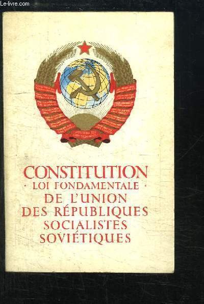 Constitution (Loi fondamentale) de l'Union des Républiques Socialistes Soviétiques. | Immagine principale