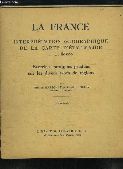 La France. Interprétation Géographique de la carte d'état-major à 1 … | Immagine principale