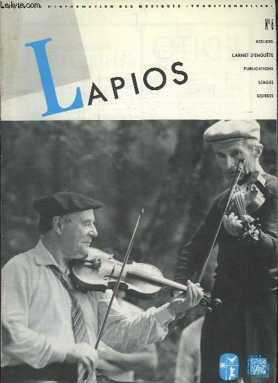 Lapios, Bulletin d'information des musiques traditionnelles, N°6 : Fifres et … | Immagine principale