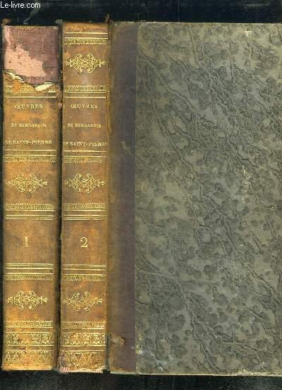 Oeuvres de Jacques-Henri-Bernardin de Saint-Pierre. EN 2 TOMES. | Immagine principale