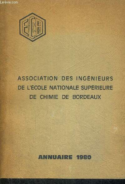 ASSOCIATION DES INGENIEURS DE L ECOLE NATIONALE SUPERIEURE DE CHIMIE …
