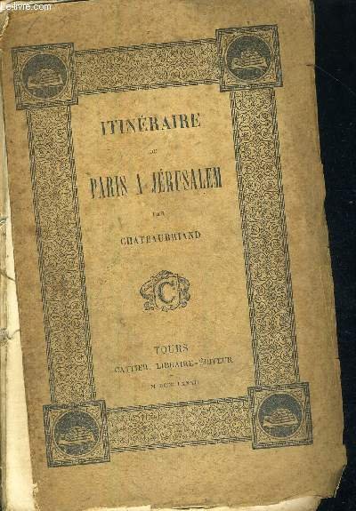 ITINERAIRE DE PARIS A JERUSALEM