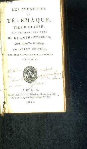 LES AVENTURES DE TELEMAQUE - FILS D'ULYSSE - DE LA … | Immagine principale