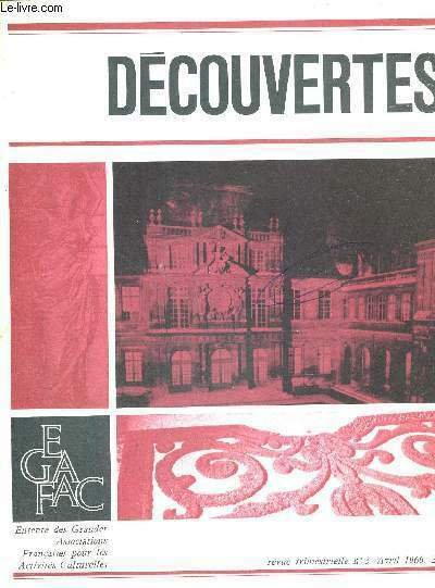 DECOUVERTES - N°3 -AVRIL 1966 -LE SYMBOLE DE LA VIE …