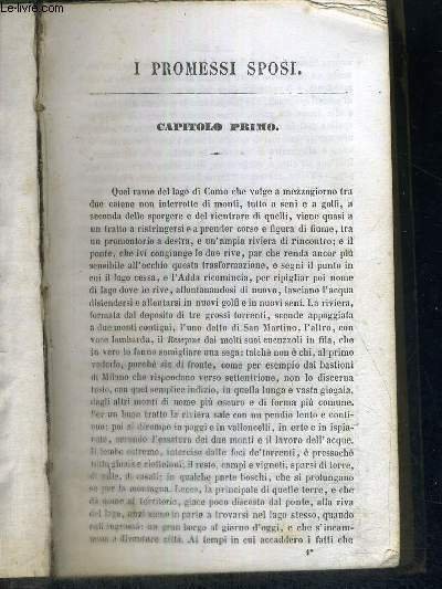 I PROMESSI SPOSI - LIVRE EN ITALIEN