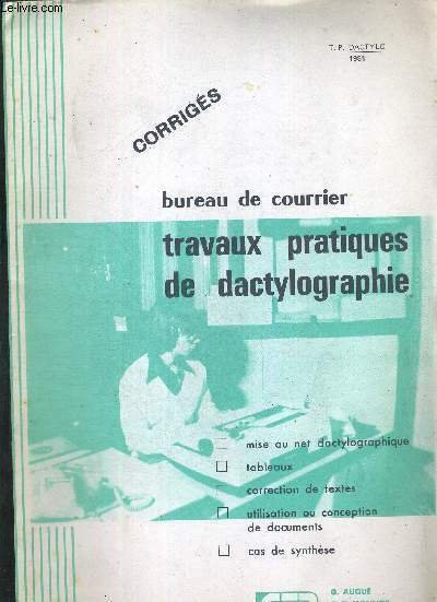 BUREAU DE COURRIER - TRAVAUX PRATIQUES DE DACTYLOGRAPHIE - MISE …