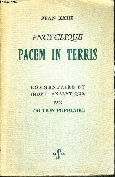 ENCYCLIQUE PACEM IN TERRIS