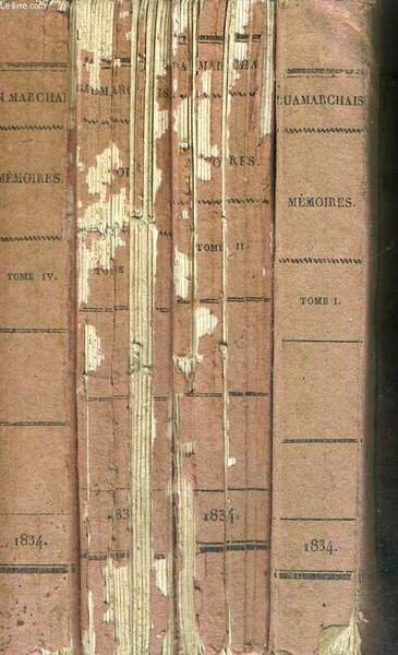 MEMOIRES DE BEAUMARCHAIS - 4 VOLUMES - TOMES 1 A … | Immagine principale