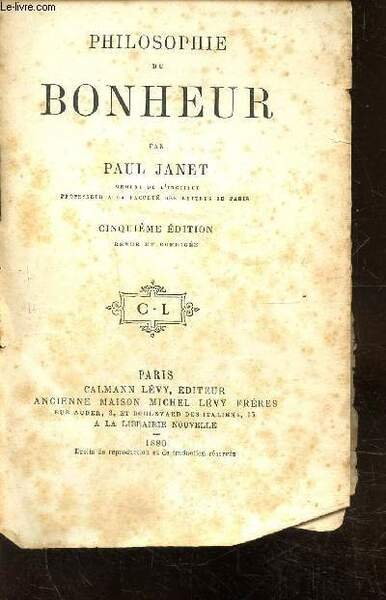 PHILOSOPHIE DU BONHEUR