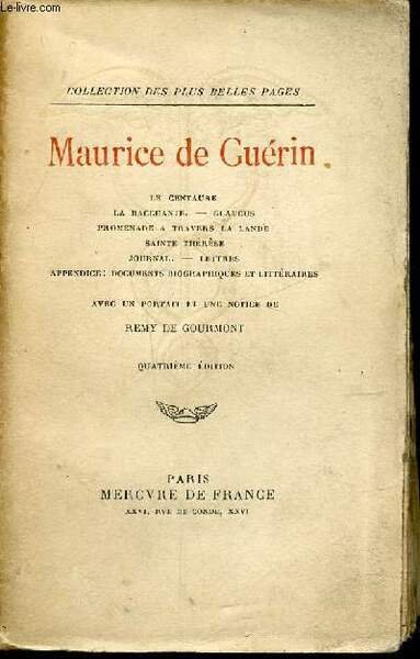 LE CENTAURE - LA BACCHANTE - GLAUCUS - PROMENADE A …