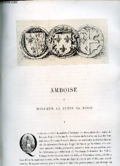AMBOISE- A MONSIEUR LE COMTE DE PARIS