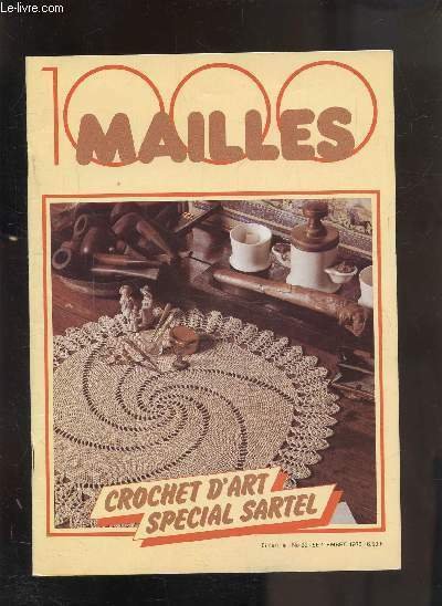 1000 MAILLES - N° 22 - SEPTEMBRE 1978 - CROCHET …