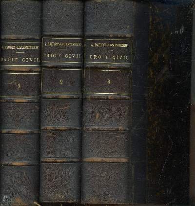 PRECIS DE DROIT CIVIL EN 3 TOMES - EXPOSE DES …