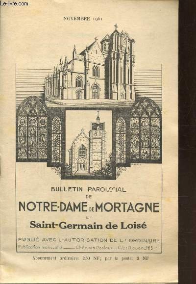BULLETIN PAROISSIAL DE NOTRE DAME DE MORTAGNE ET SAINT GERMAIN …