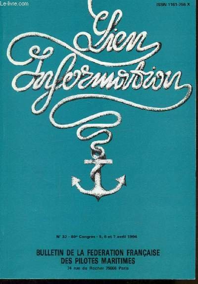 LIEN INFORMATION - N°32 - 80E CONGRES - BULLETIN DE …