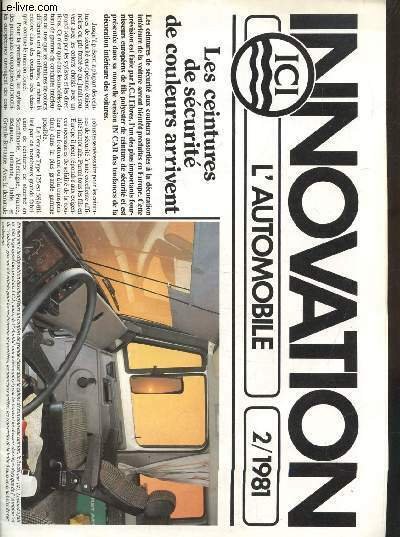 INNOVATION ICI - L'AUTOMOBILE 2/1981 -