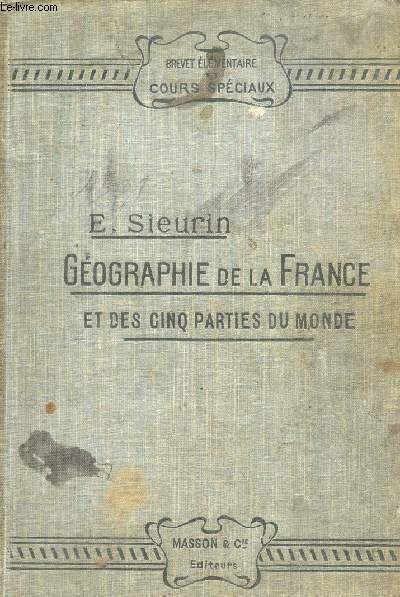 GEOGRAPHIE DE LA FRANCE ET DES 5 PARTIES DU MONDE