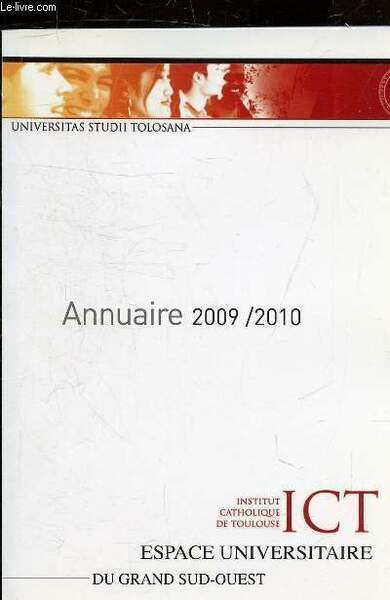 ANNUAIRE 2009/2010 INSTITUT CATHOLIQUE DE TOULOUSE. | Immagine principale
