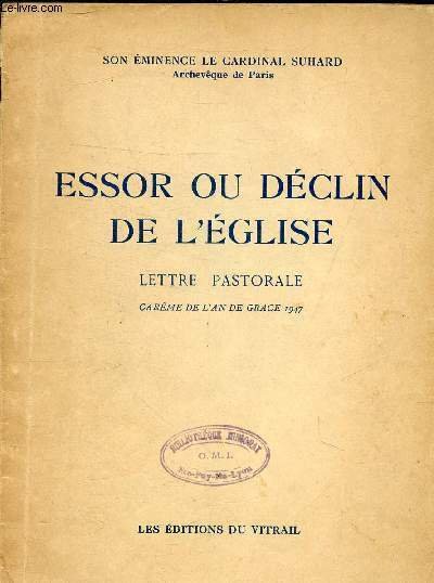 ESSOR OU DECLIN DE L'EGLISE - LETTRE PASTORALE CAREME DE …
