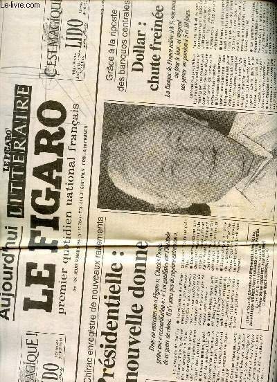 LE FIGARO - AUJOURD'HUI LE FIGARO LITTERAIRE - PREMIER QUOTIDIEN …