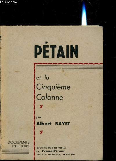 Pétain et la cinquième colonne