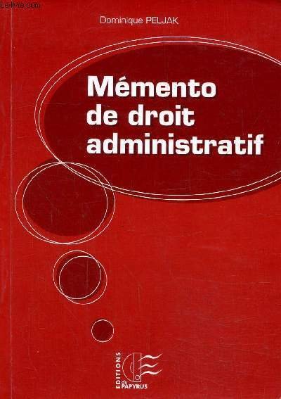 Mémento de droit administratif