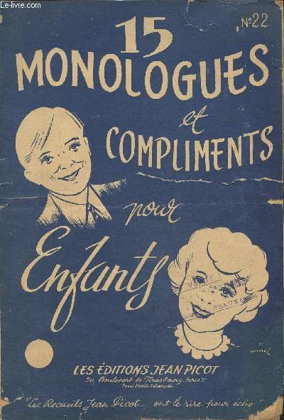15 monologues et compliments pour enfants N° 22