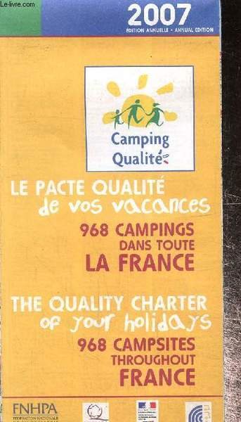 Camping qualité- Le pacte qualité de vos vacances-968 campings dans …