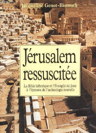 Jérusalem ressuscitée- La bible hébraique et l'Evangile de Jean à l'épreuve de l'archéologie nouvelle
