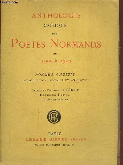 Anthologie critique des poètes normands de 1900 à 1920