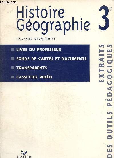 Histoire géographie 3e, livre du professeur