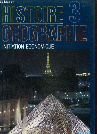 Histoire géographie 3e Initiation économique