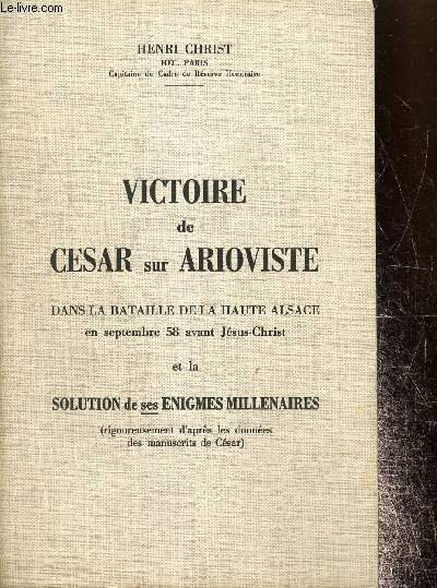 Victoire de César sur Arioviste dans la bataille de la …