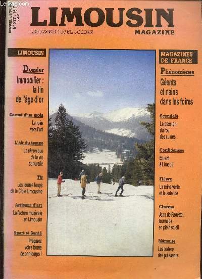 Limousin Magazine - janvier 1986, n°277 : L'air du temps, …
