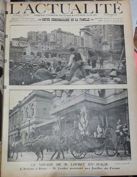 L'Actualité française, étrangère, artistique & littéraire illustrée - Revue hebdomadaire …