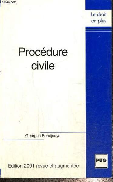 Procédure civile (Collection "Le droit en plus")