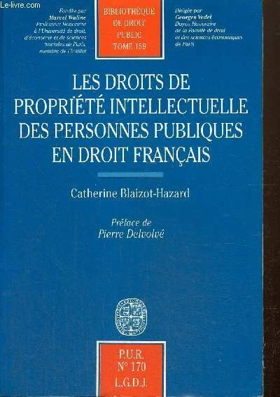Les droits de propriété intellectuelle des personnes publiques en droit …