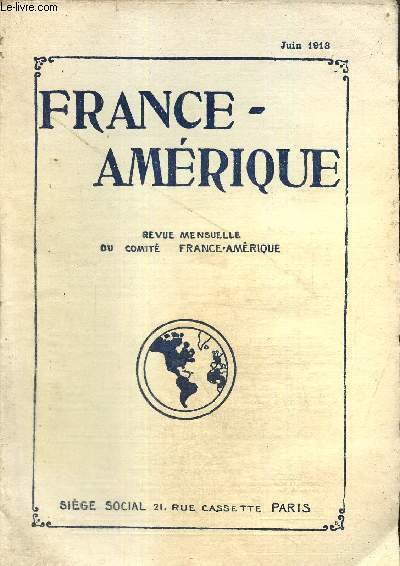 France-Amérique, n°42 (juin 1913) :