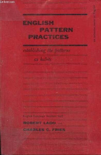 English Pattern Practices - Establishing the patterns as habits