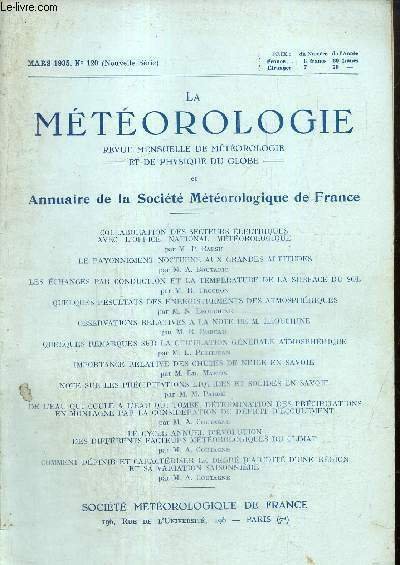 La Météorologie, n°120 (mars 1935) : Le rayonnement nocturne aux …