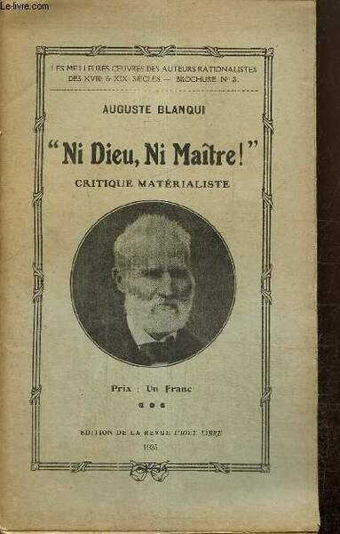 "Ni Dieu, ni Maître !" - Critique matérialiste (Les meilleures …