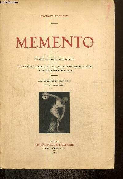 Memento - Résumé de vingt-deux leçons sur les grandes étapes …