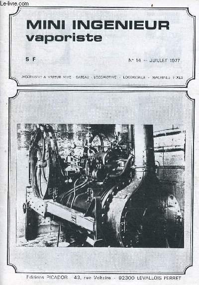 Mini ingénieur vaporiste Dampf Steam n°14 juillet 1977 - La …