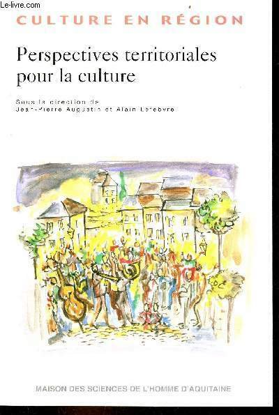 Perspectives territoriales pour la culture - Collection culture en région.