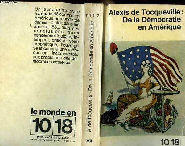 DE LA DEMOCRATIE EN AMERIQUE.