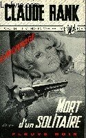 MORT D'UN SOLITAIRE