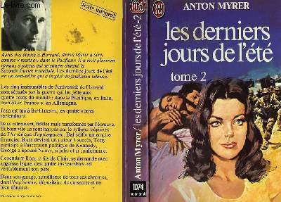 LES DERNIERS JOURS DE L'ETE - TOME 2 - THE …