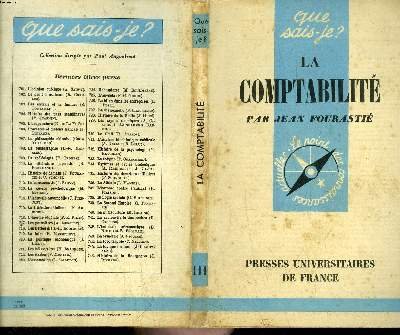 Que sais-je? N° 111 La comptabilité