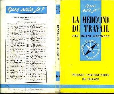 Que sais-je? N° 166 La médecine du travail | Immagine principale
