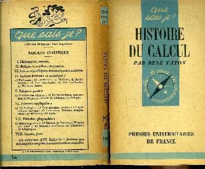 Que sais-je? N° 198 Histoire du calcul